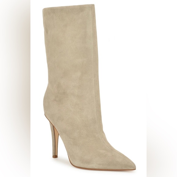 Nine West Shoes - Nine West Frenchi Taupe Calf Boots New